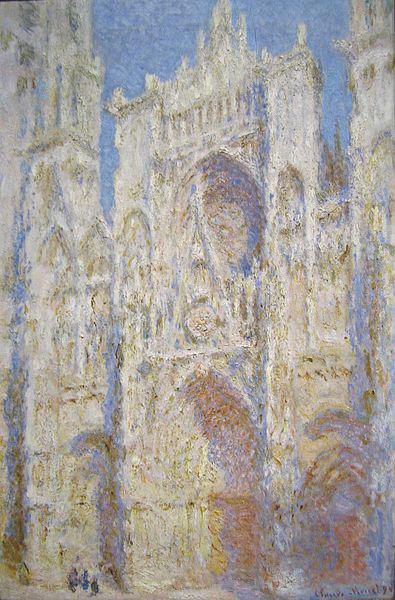 Claude Monet Rouen Cathedral, West Facade, Sunlight France oil painting art